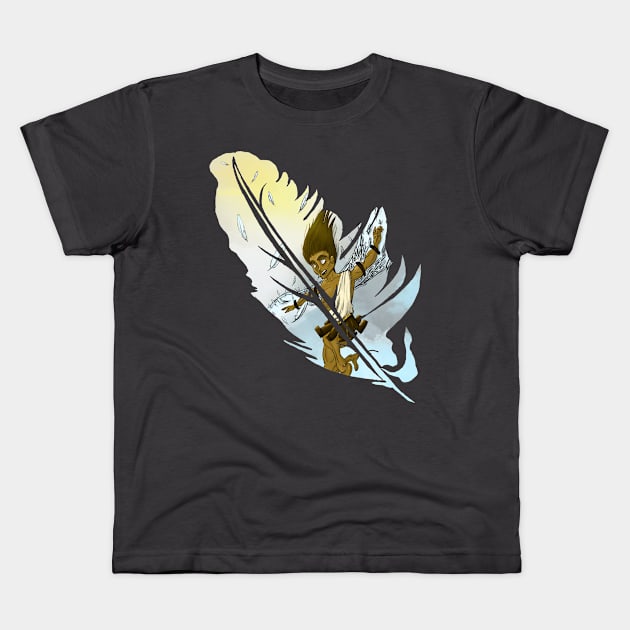 Icarus' Folly Kids T-Shirt by Sketches by Saron